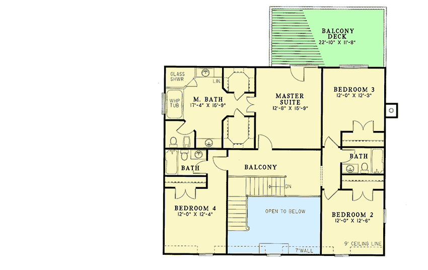 Plan 5922ND: Great for the Family - Floor Plan - 2nd Floor - Traditional