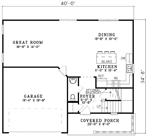Plan 59559ND: Traditional Family Home Plan - Floor Plan - Main Level - Country