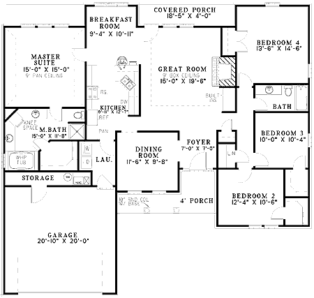 Plan 5959ND: Stately Columns - Floor Plan - Main Level - Traditional
