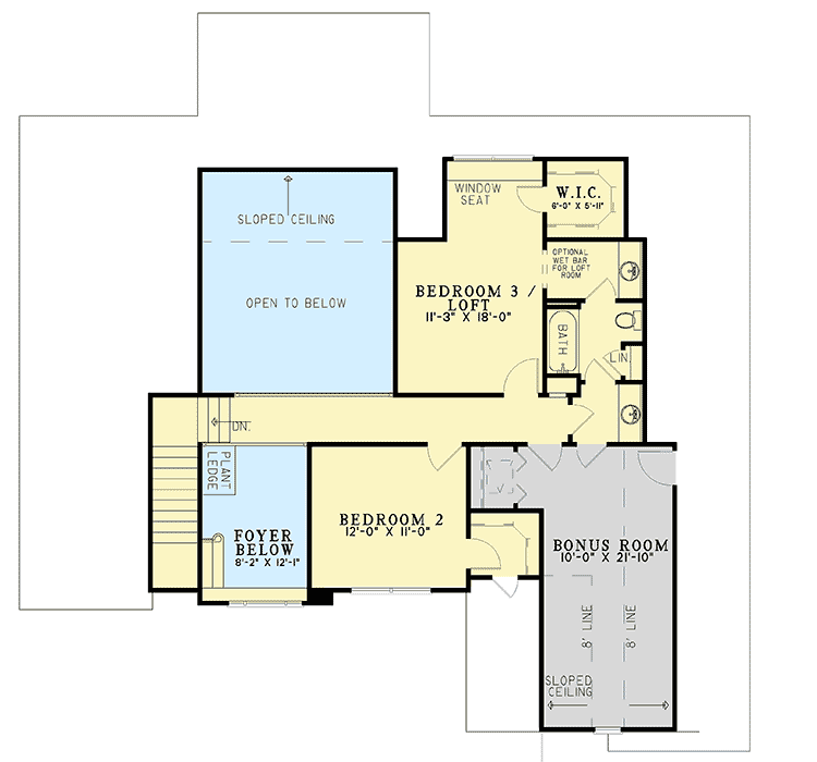 Plan 5983ND: Charm and Elegance - Floor Plan - 2nd Floor - Traditional