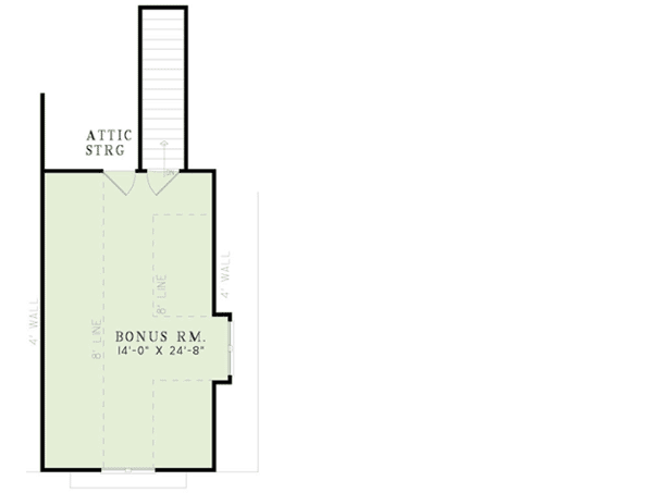 Plan 60628ND: European Elegance And A Bonus Room - Floor Plan - Bonus - European, French Country, Traditional