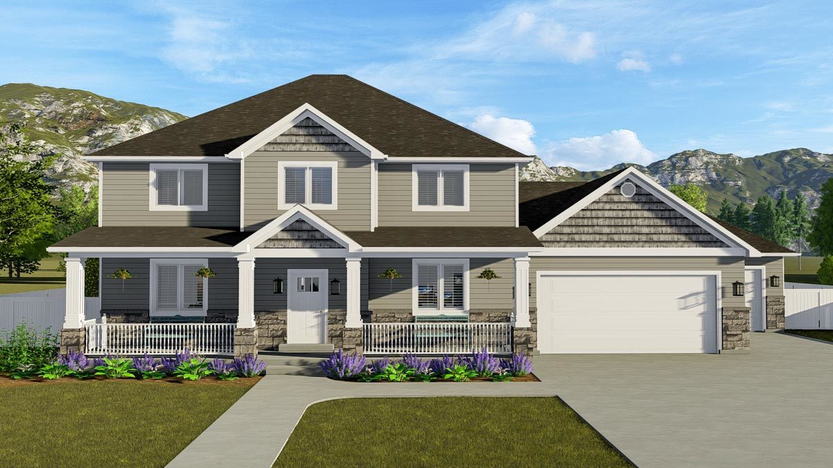 Traditional Home Plan Dynamic Layout - 61207UT | Architectural Designs ...