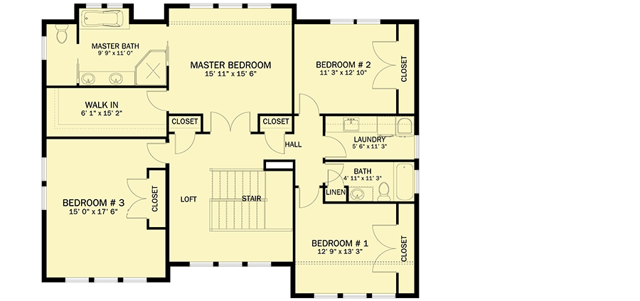 Plan 61228UT: Marvelous In-Law Possibilities - Floor Plan - 2nd Floor - Traditional