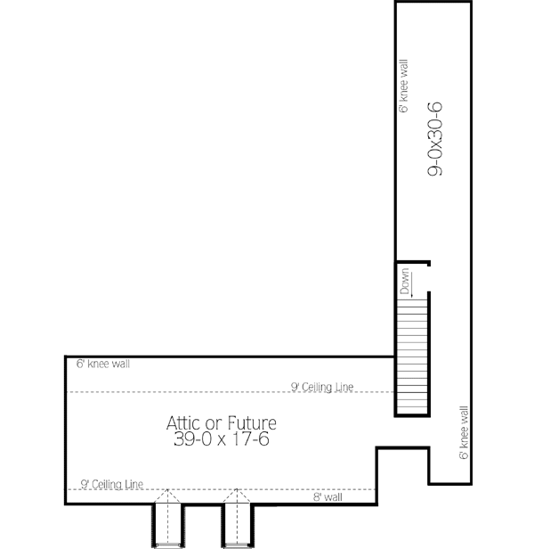 Plan 62117V: Flexible Space in Multiple Versions - Floor Plan - Bonus - Southern, Traditional