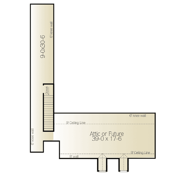 Plan 62126V: Flexible Space in Multiple Versions - Floor Plan - Bonus - Traditional