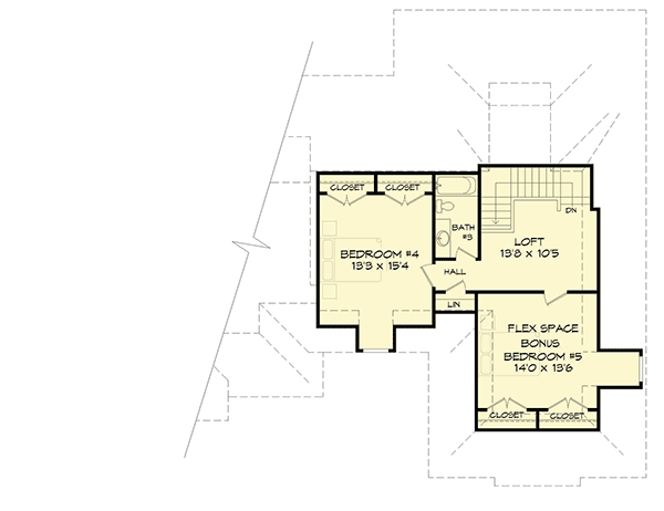 Plan 68412VR: Flexible European House Plan - Floor Plan - 2nd Floor - European, Traditional