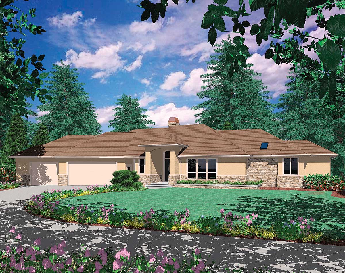 Modern Ranch Style Homes Renderings