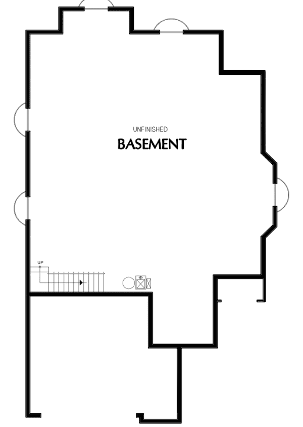 Plan 69253AM: Multi-Gabled Great Room Plan - Floor Plan - Unfinished Lower Level - Cottage, Traditional