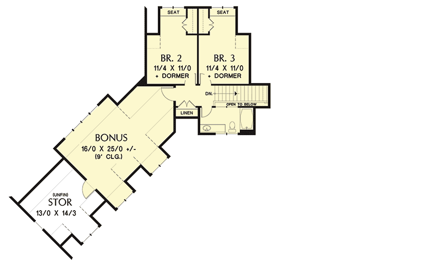 Plan 69611AM: Rugged 3 Bed House Plan - Floor Plan - 2nd Floor - Craftsman, Mountain, Northwest, Rustic
