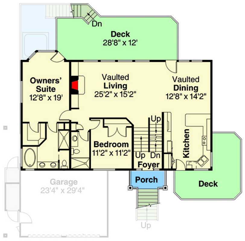 Plan 72197DA: Spacious Northwest Craftsman House Plan with Two Master Suites and 3-Car Garage - Floor Plan - 2nd Floor - Craftsman, Northwest, Vacation