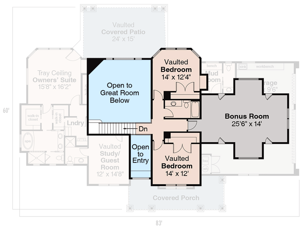 Plan 72506DA: Handsome Craftsman Home Plan - Floor Plan - 2nd Floor - Craftsman, Northwest