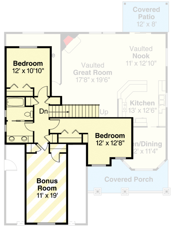 Plan 72602DA: Northwest Craftsman House Plan: Open Concept, 3 Beds, First-Floor Master - Floor Plan - 2nd Floor - Craftsman, Northwest
