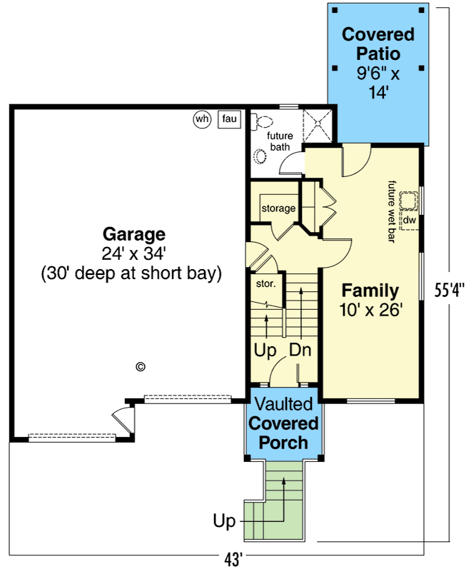 Plan 72630DA: Craftsman Delight - Floor Plan - Lower Level - Craftsman, Northwest