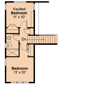 Plan 72689DA: Craftsman Home Plan with Vaulted Ceilings - Floor Plan - 2nd Floor - Craftsman, Northwest