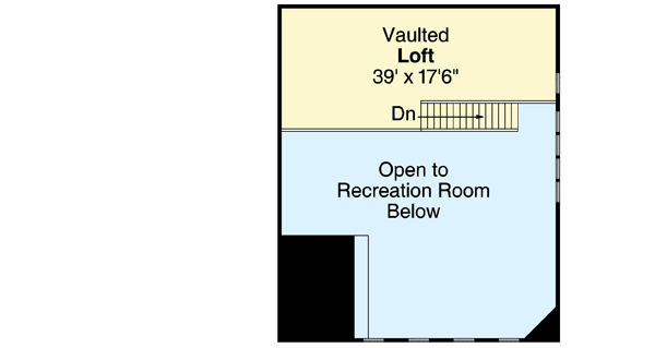 Plan 72819DA: Man Cave with Vaulted Ceilings - Floor Plan - 2nd Floor - Carriage