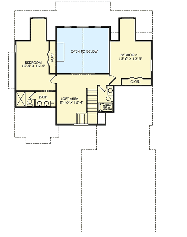 Plan 77612FB: Optional Finished Lower Level - Floor Plan - 2nd Floor - Craftsman, Northwest