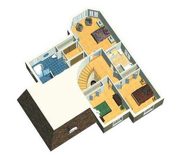 Plan 80405PM: Elegant European Home Plan - Floor Plan - 2nd Floor - European, Traditional