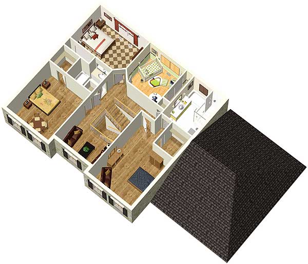 Plan 80406PM: Traditional House Plan with Finished Lower Level - Floor Plan - 2nd Floor - Traditional
