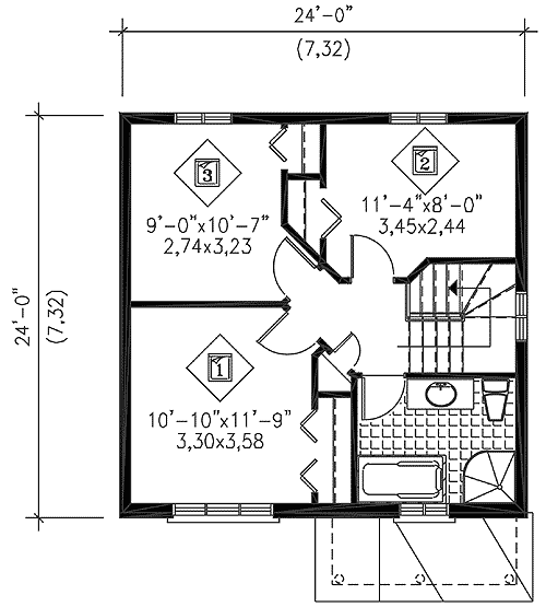 Plan 80542PM: Traditional Two-Story - Floor Plan - 2nd Floor - Traditional
