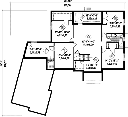 Plan 80656PM: Five Bedroom Splendor - Floor Plan - Basement - European, French Country