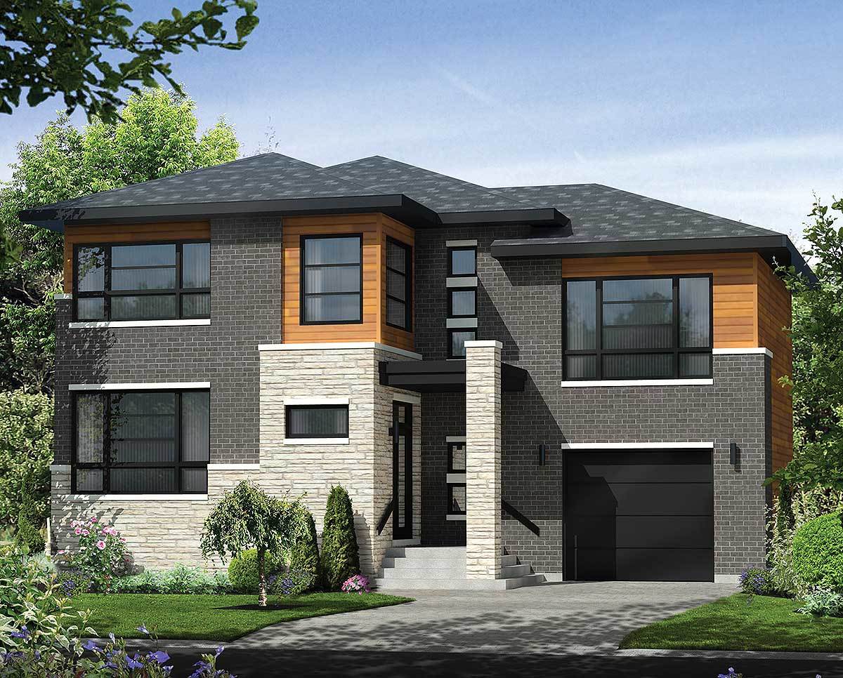 Multi Level House Layout Multi-Level Contemporary House Plan - 80846PM | Architectural Designs ...