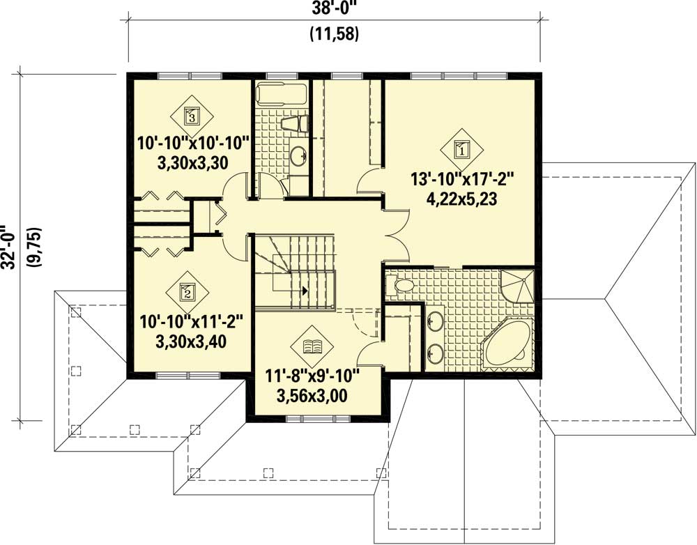Plan 80850PM: Open Layout Traditional House Plan - Floor Plan - 2nd Floor - Traditional