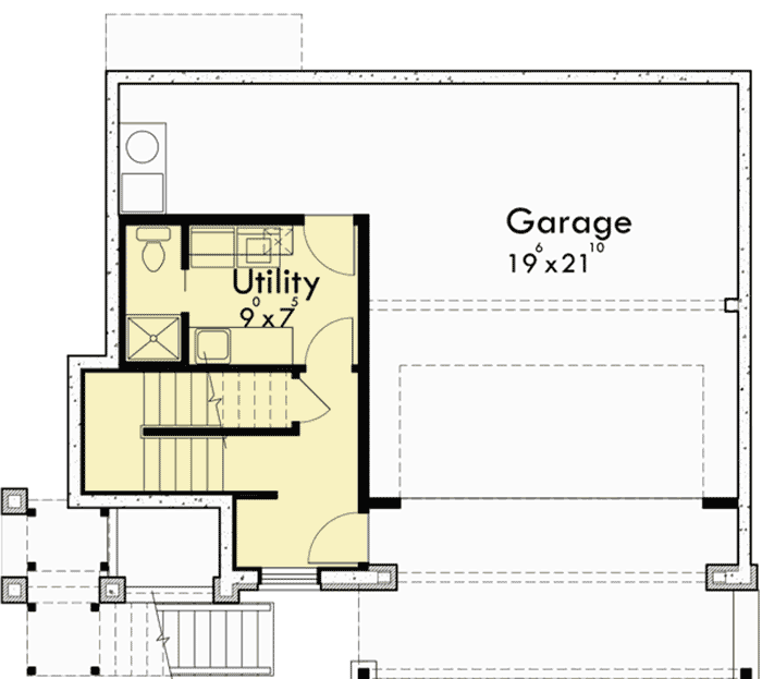 Plan 8148LB: 4-Bedroom Craftsman House Plan with Office and Plenty of Outdoor Space  - Floor Plan - Lower Level - Craftsman, Northwest