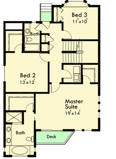 Plan 8192LB: Multi-Level Northwest House Plan - Floor Plan - Main Level - Northwest