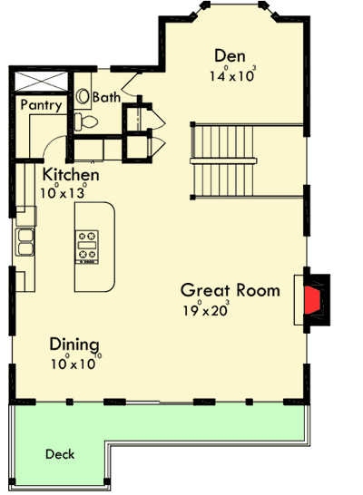 Plan 8192LB: Multi-Level Northwest House Plan - Floor Plan - 2nd Floor - Northwest