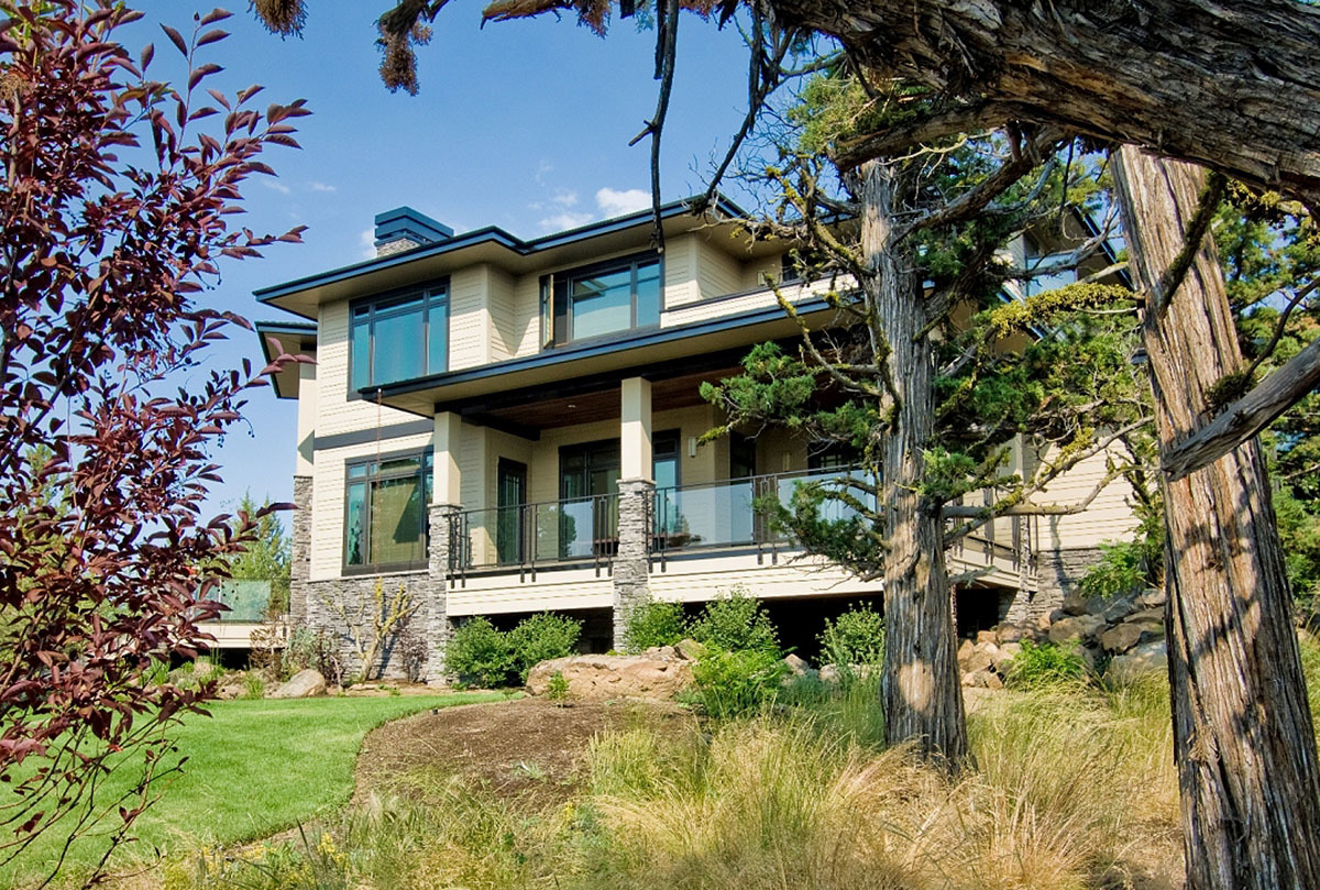 Contemporary House Plan With Guest Cottage - 85034MS | Architectural