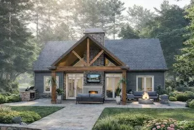 Cost-to-Build Report for Plan 86207HH: 2 Bed Cottage with Vaulted Porch ...
