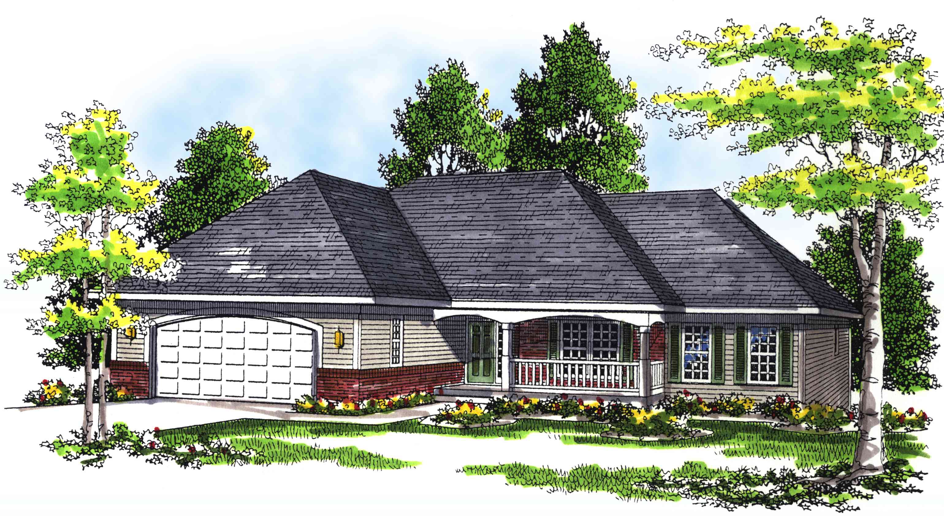 Image showcasing Hip Roof Ranch