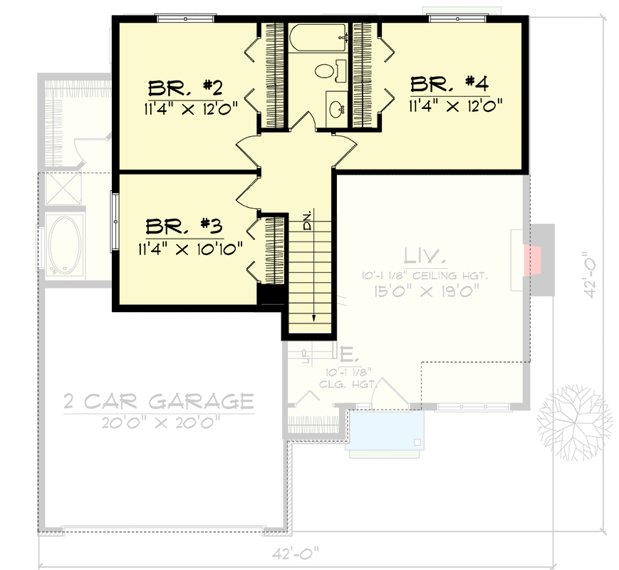 Plan 89613AH: Traditional Two-Story Delight - Floor Plan - 2nd Floor - Traditional