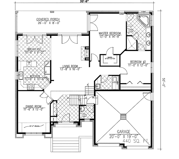 Plan 90034PD: European House Plan with Optional Cinema Room - Floor Plan - Main Level - European