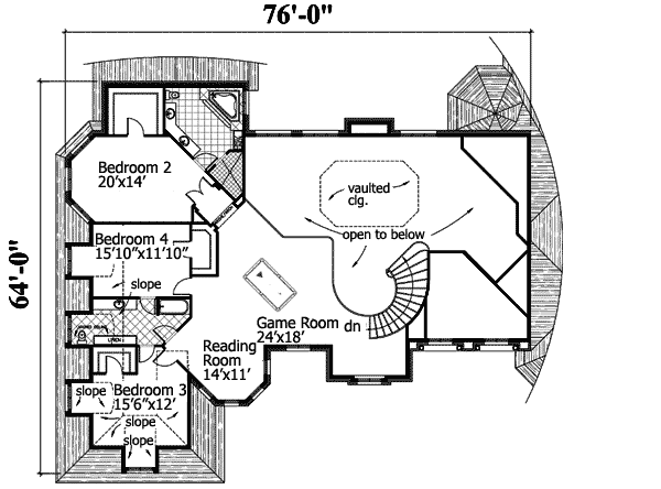 Plan 90073PD: Opulent European House Plan - Floor Plan - 2nd Floor - European