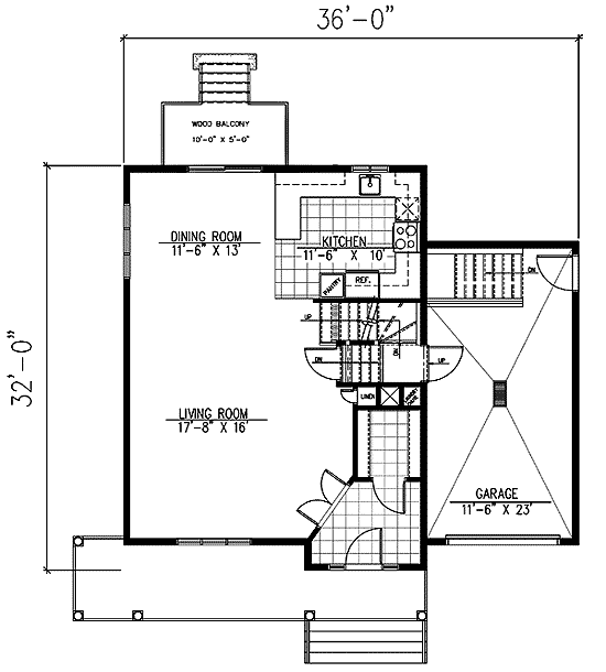 Plan 90144PD: Compact Traditional Home - Floor Plan - Main Level - Country, Traditional