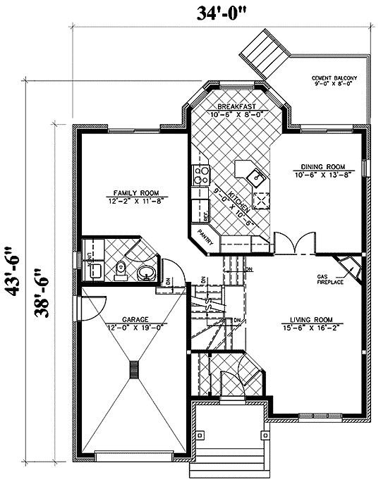 Plan 90157PD: Split Level Home Plan with Options - Floor Plan - Main Level