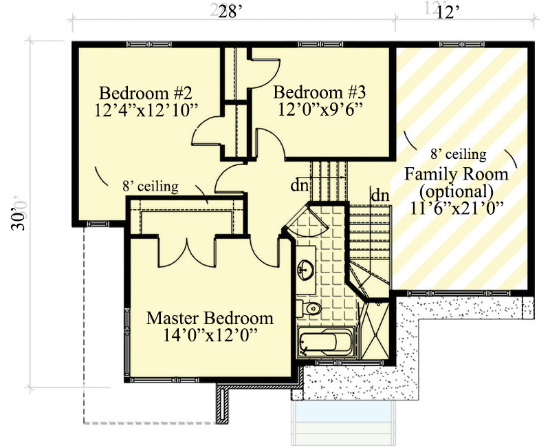 Plan 90237PD: Narrow Lot Contemporary Home Plan - Floor Plan - 2nd Floor - Contemporary
