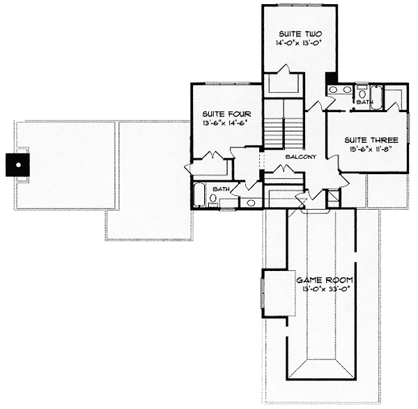 Plan 9311EL: 4 Bed House Plan with French Country Style - Floor Plan - 2nd Floor - European, French Country