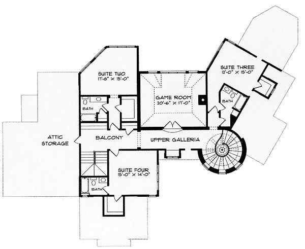Plan 9316EL: Stunning European Home Plan - Floor Plan - 2nd Floor - European