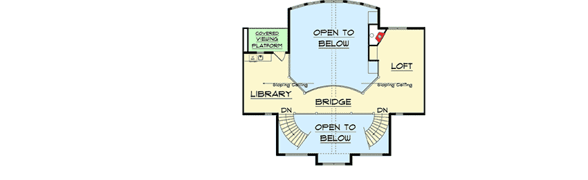 Plan 9500RW: Luxurious Craftsman Detailing - Floor Plan - Upper Level - Craftsman, Mountain, Rustic